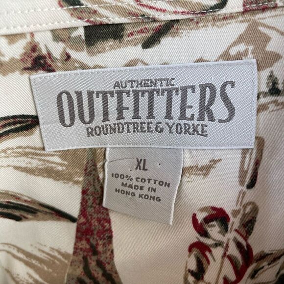 Authentic Outfitters Roundtree & Yorke Button Down Shirt Size XL EUC - Picture 8 of 9